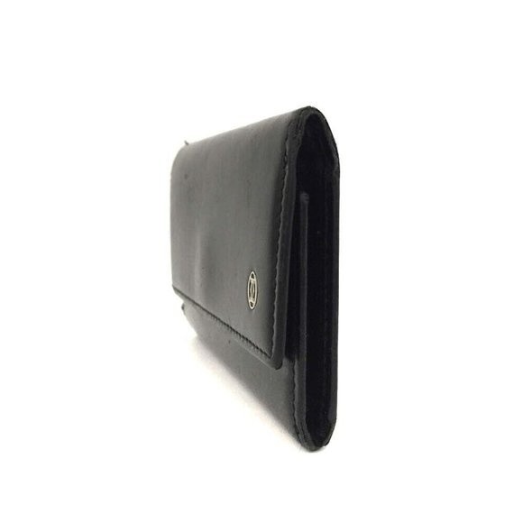 Cartier Black Leather 6 Ring Key Case Key Holder Key Wallet EUC - Picture 2 of 8
